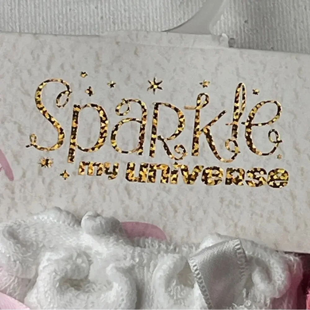 Sparkle My Universe Kids Bow Ankle Multi-pack Socks Sz 6-12 M Six Pairs